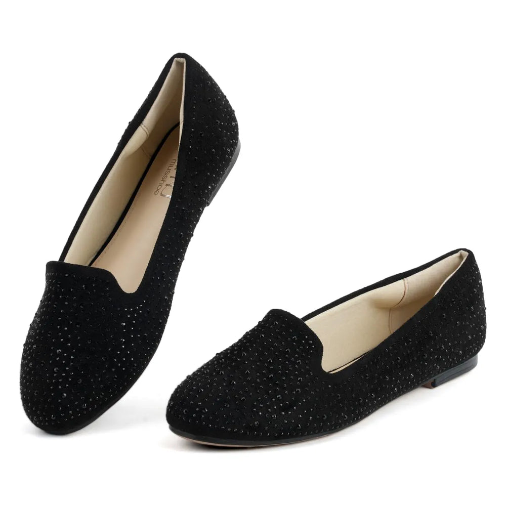 Black Suede Glitt