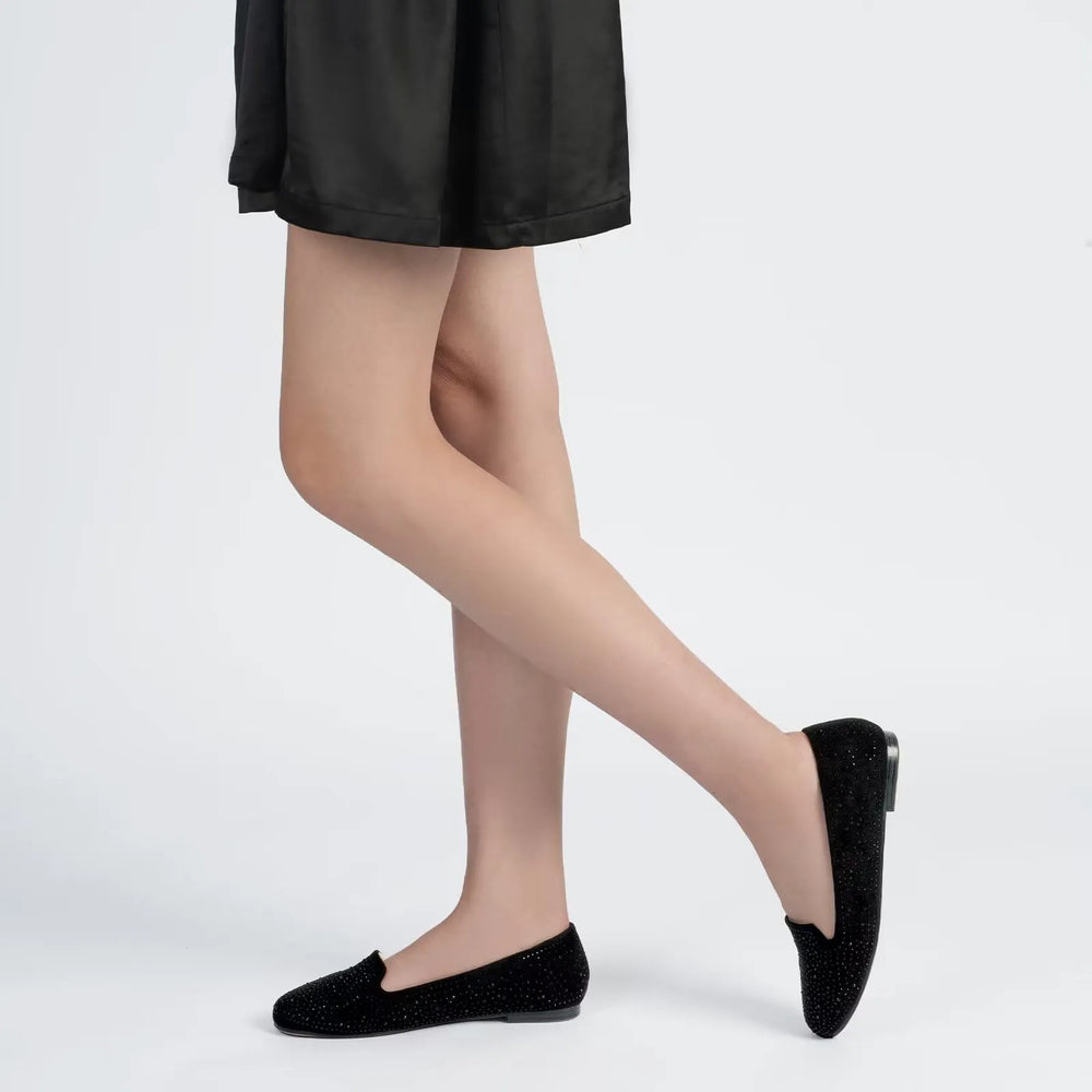 Black Suede Glitt